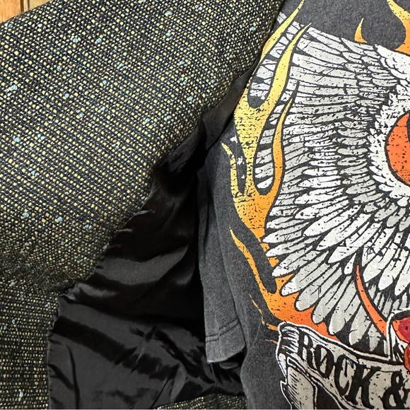 Cropped tweed moto jacket - Picture 8 of 8